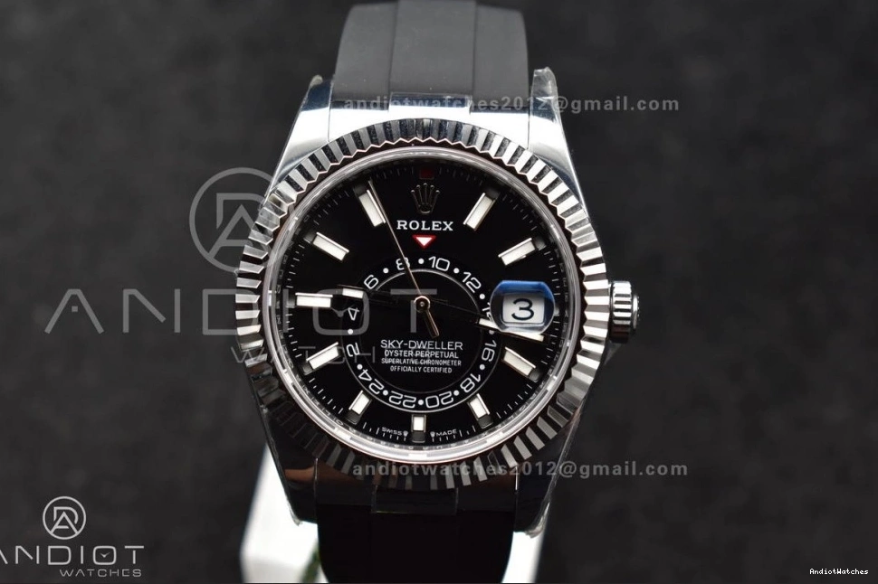 A23J 1:1 1106 336239 Best WrinkleFree SS Black Weight) (Gain ZF on Sky-Dweller Oysterflex Edition Dial Strap 0824